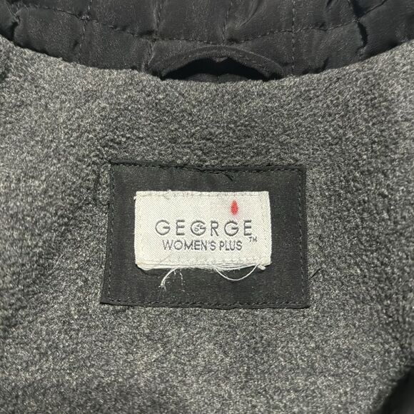 George Women’s Plus Quilted Jacket Zip Front & Pockets Rich Black Size 18W/20W - Picture 5 of 14